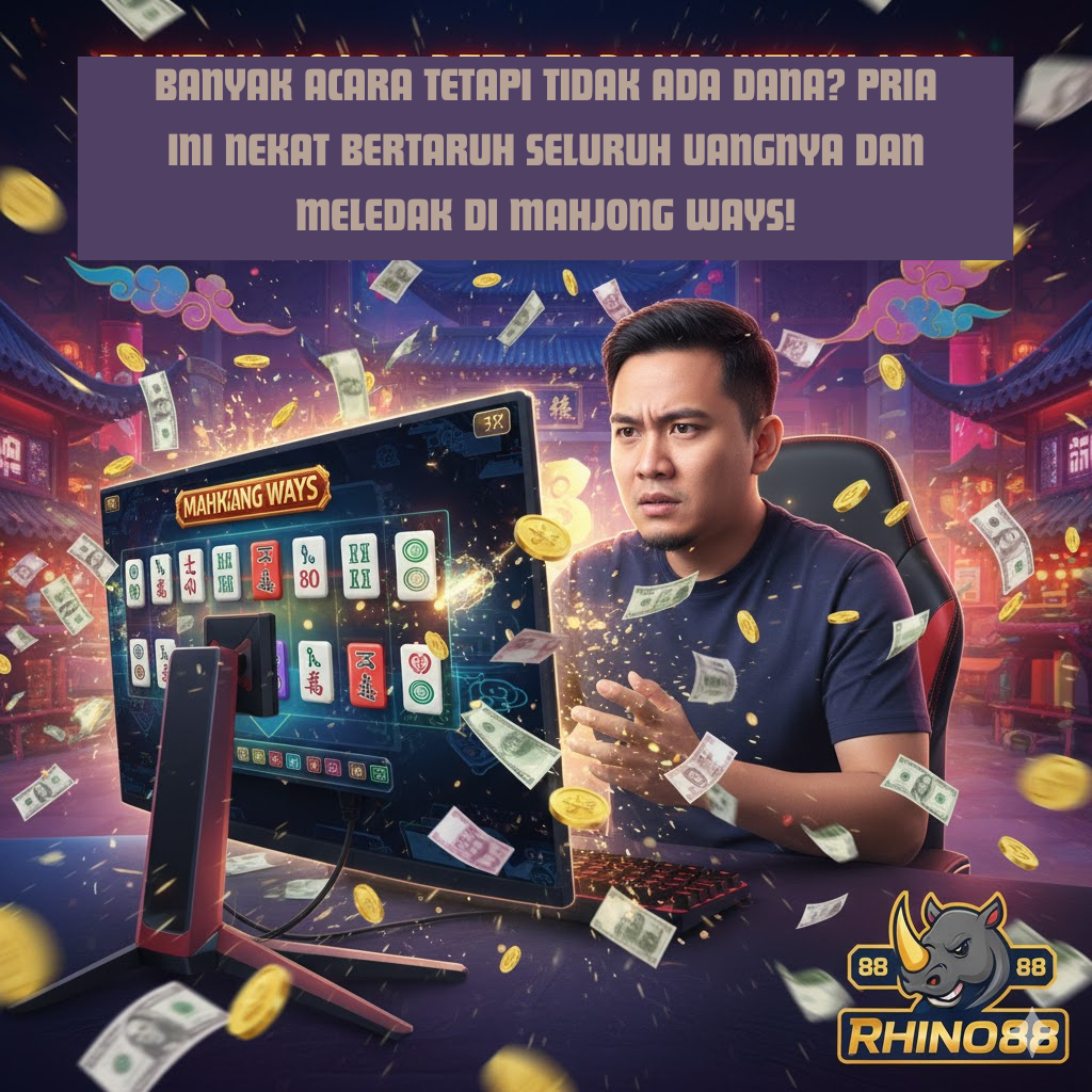 Banyak Acara Tetapi Dana Tidak Ada? Pria ini Nekat Bertaruh Seluruh Uangnya dan Bermain di Mahjong Ways!