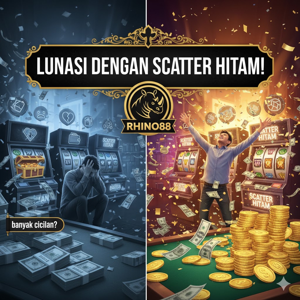 Pusing Banyak Cicilan? Langsung Main dengan Dana Seadanya dan Dapatkan Scatter Hitam di RHINO88! Dijamin Cicilan Kamu Lunas!