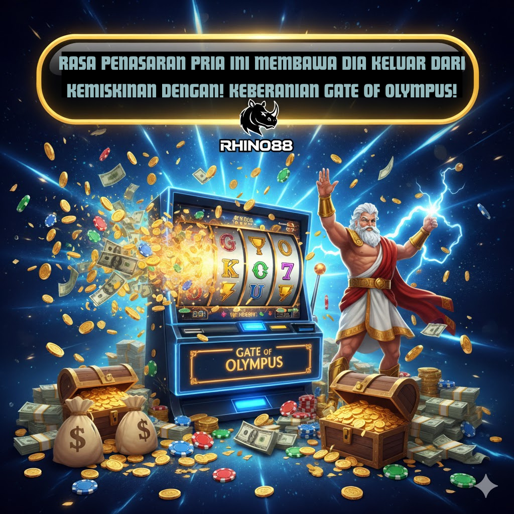 Rasa Penasaran Yang Membawa Pria ini Keluar Dari Jalan Kemiskinan! Lewat Keberanian Bermain Gate of Olympus di RHINO88!