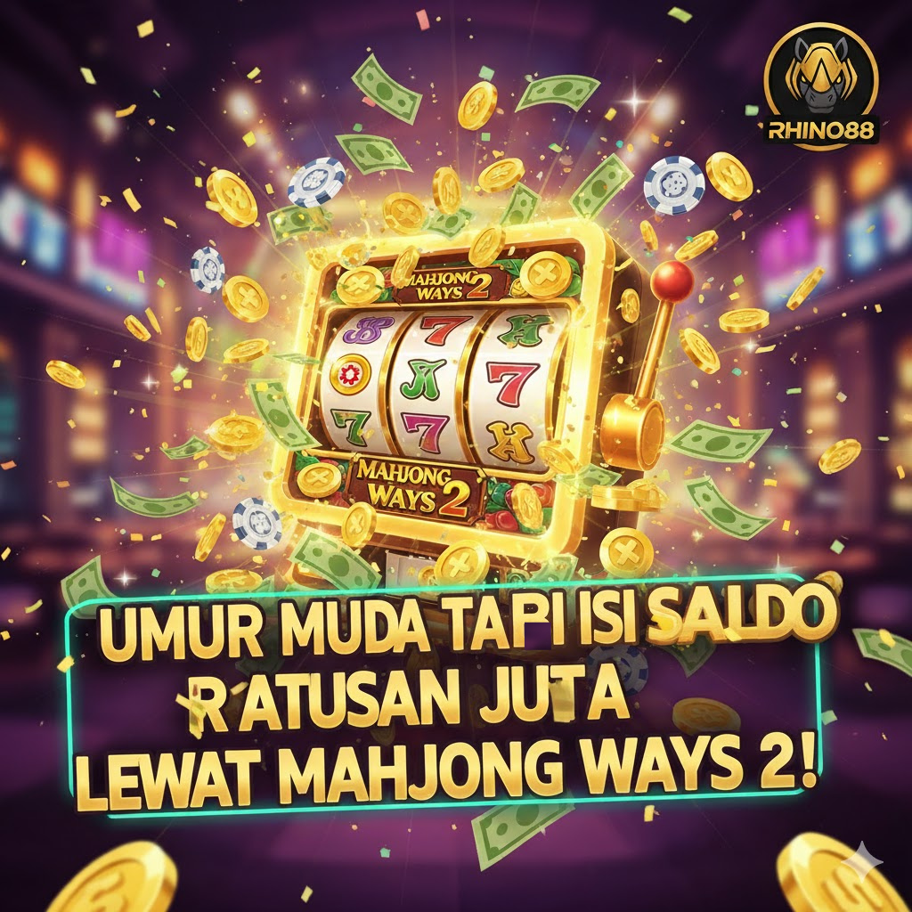 Umur Muda Tetapi Saldo Berisi Ratusan Juta Rupiah Karena Penasaran Sama Mahjong Ways di RHINO88!